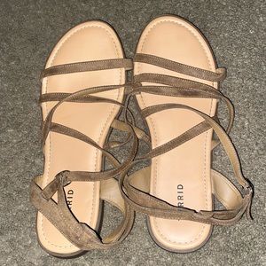 Torrid tan straps sandals size 13w
